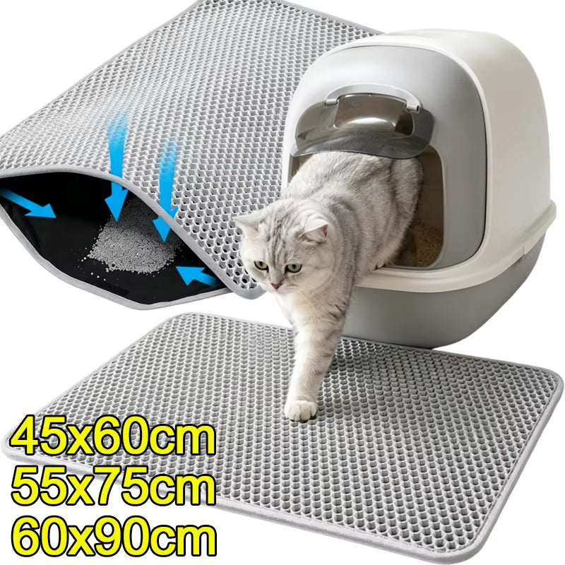 Tapis de litière attrape-grains pour chat, vue 4