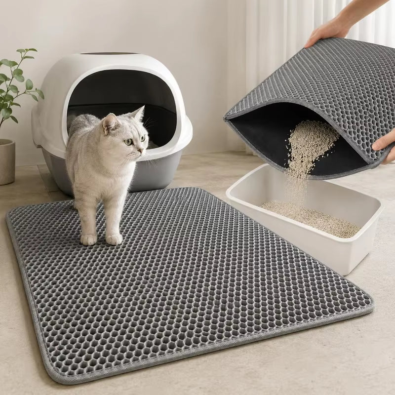 Tapis de litière attrape-grains pour chat, vue 2