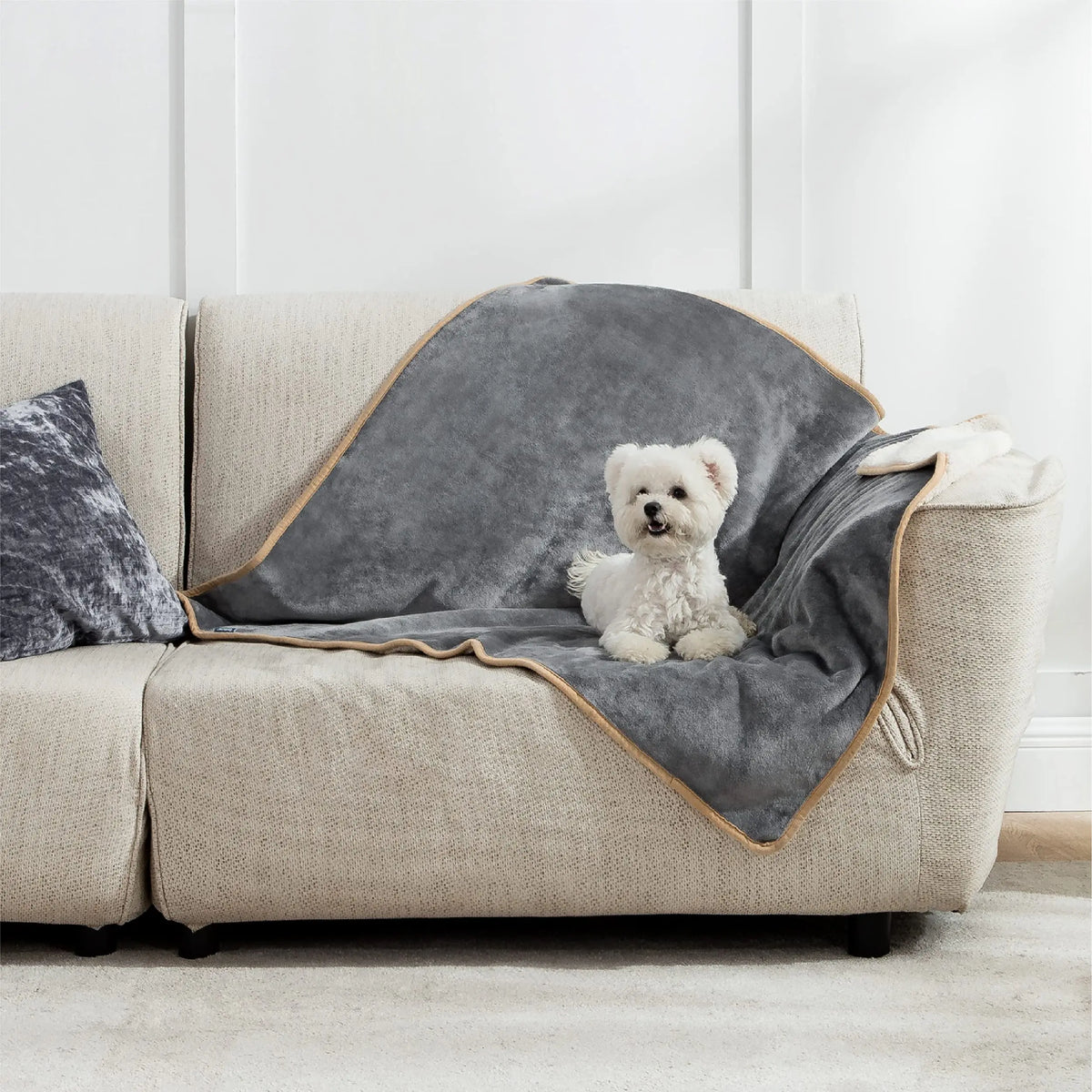 Plaid réversible douillet pour chat, vue 1