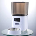 5L Pet Feeder with Camera Automatic Cat Feeder Smart Dog Food Dispenser Wifi Timing Quantitative Stainless Steel Feeding Bowl