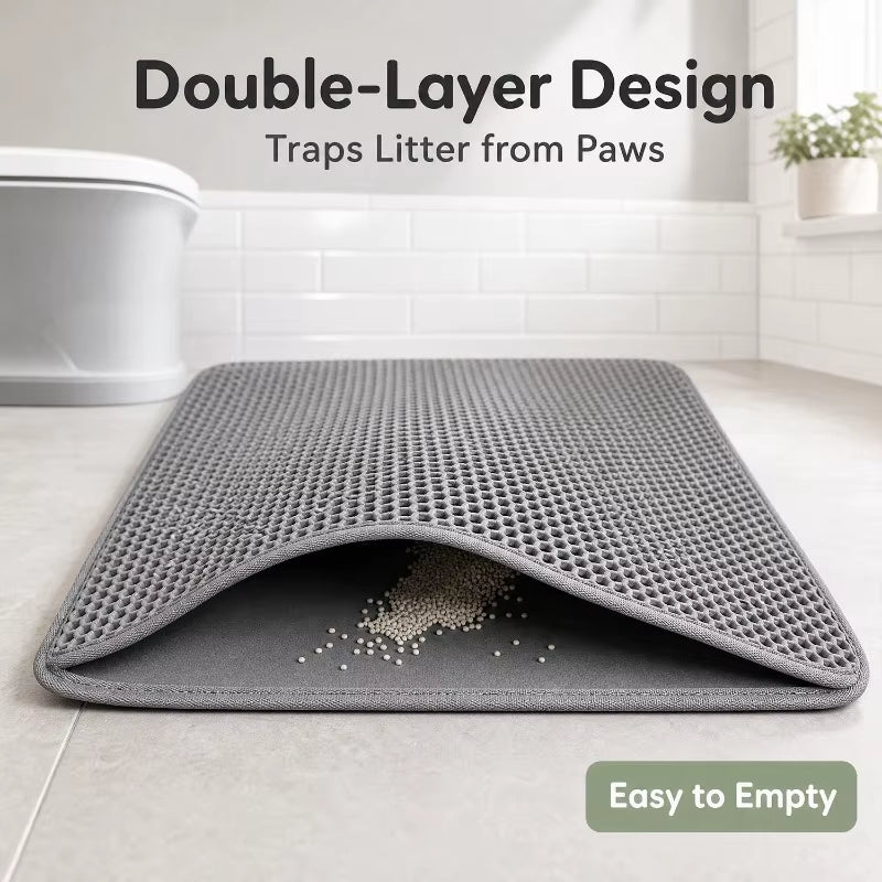 Tapis de litière attrape-grains pour chat, vue 6