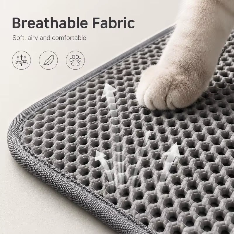 Tapis de litière attrape-grains pour chat, vue 7