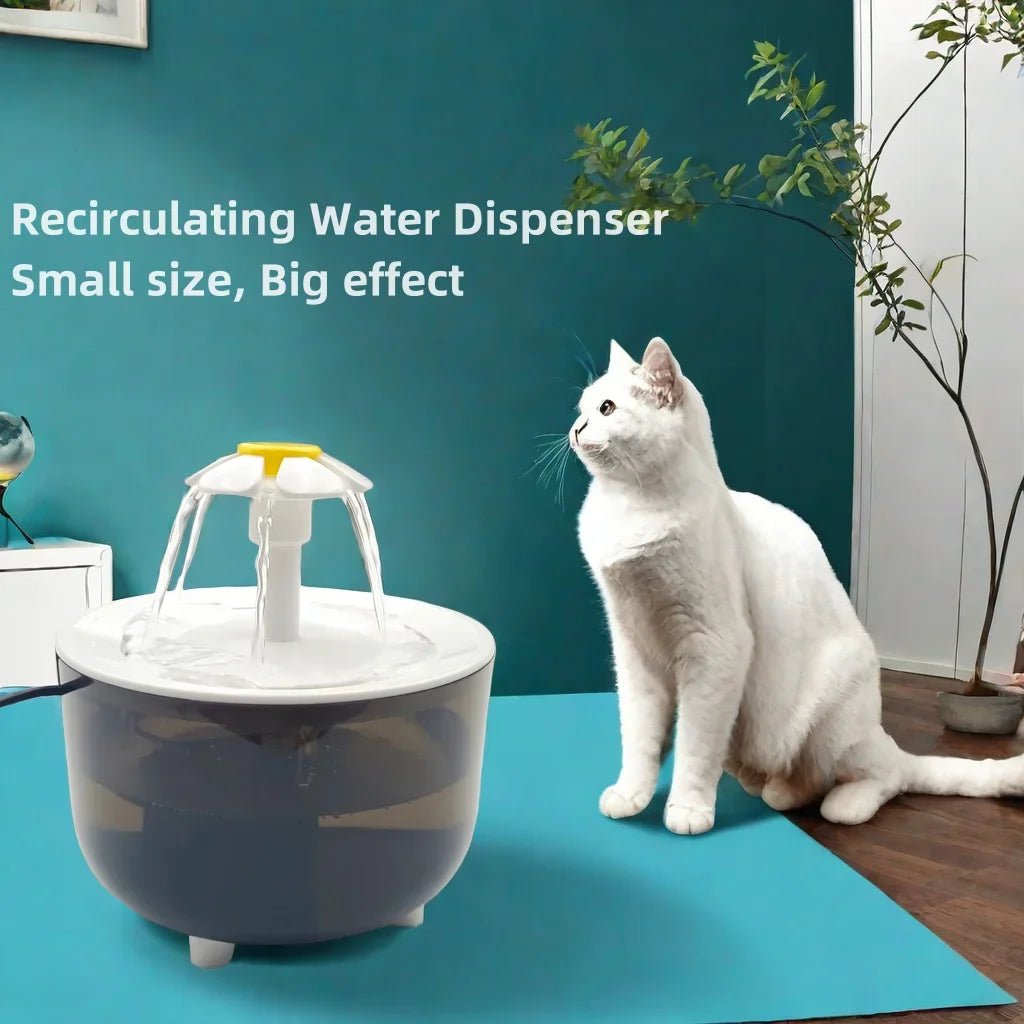 Fontaine à Eau Silencieuse pour Chat | USB | 1.2L | Filtrante